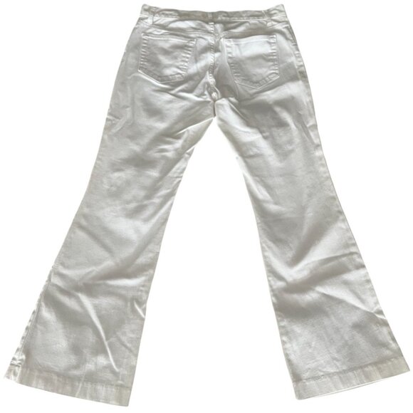 🌸4/$50🌸 Y2K Vintage Gap Long and Lean Flare White Jeans - Picture 2 of 12